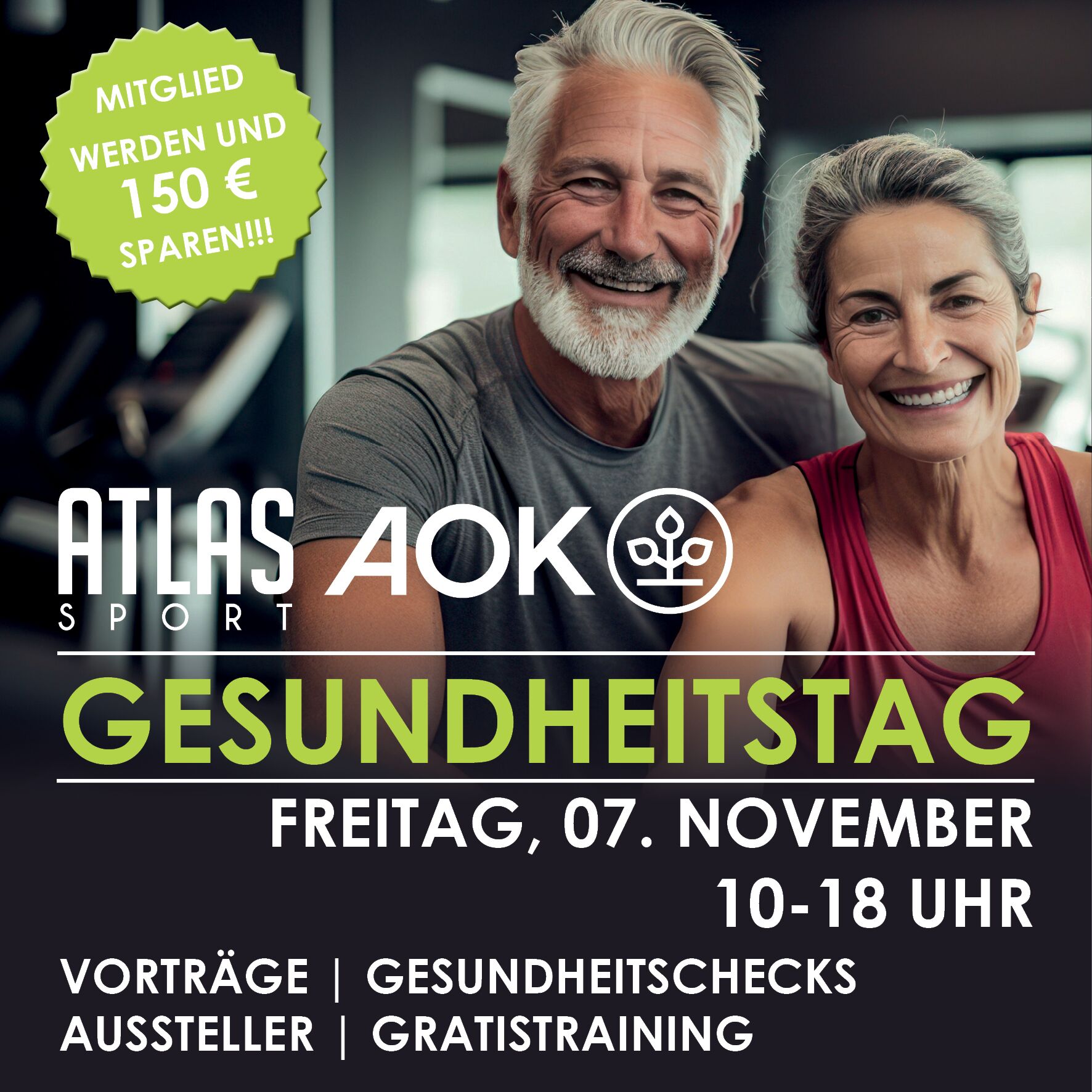 Atlas Sport & AOK Gesundheitstag am 07.11.2025
